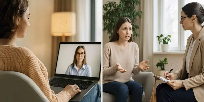 Terapia online vs presencial: cómo gestionar ambas modalidades